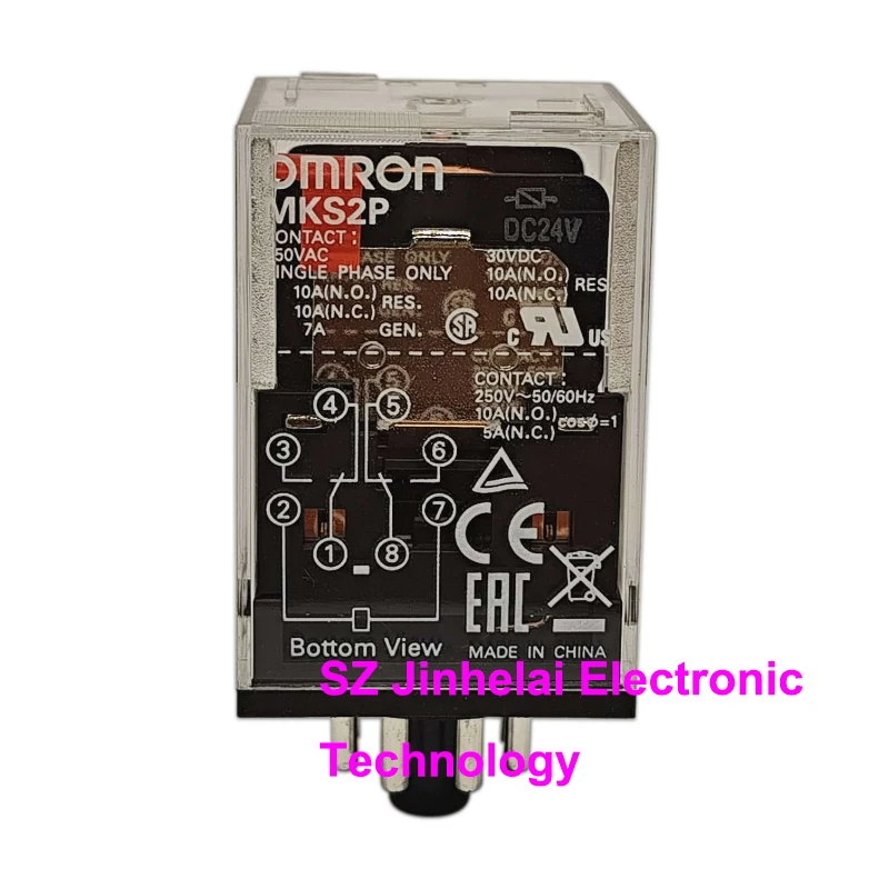 Omron MKS2P MKS3P AC220V AC110V AC24V DC24V DC12V DC6V New and Original Newly added locking-rod type Power Relay