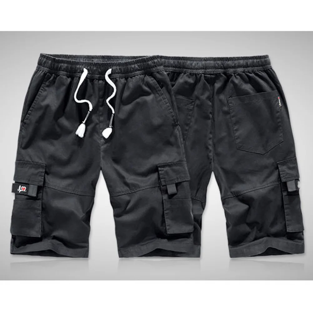 

Summer Shorts Pure Cotton Man Trunks Black Size 2xl Breathable Leisure Short Pants Casual Sports Shorts Man Trunks