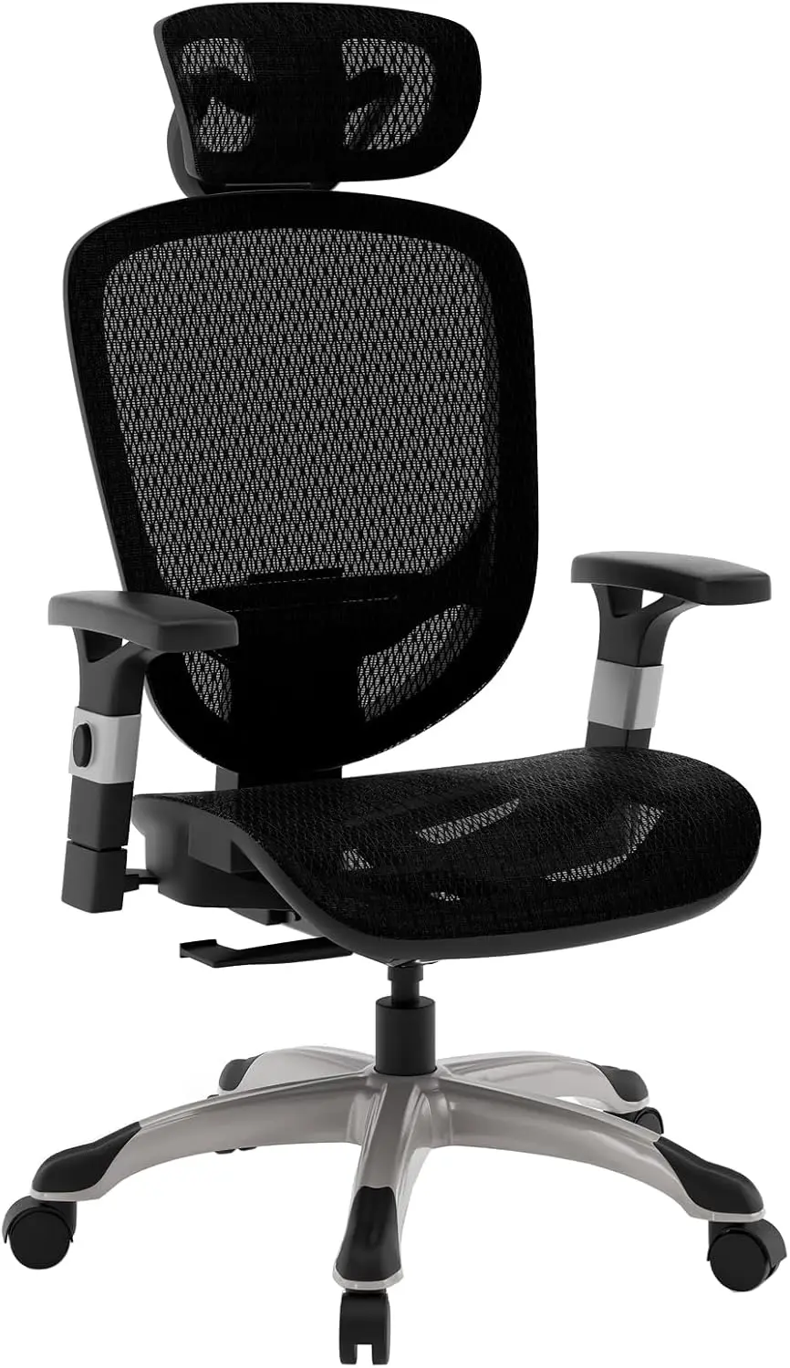 

Ergonomic Mesh Task Chair with Lumbar Support, Swivel, Black