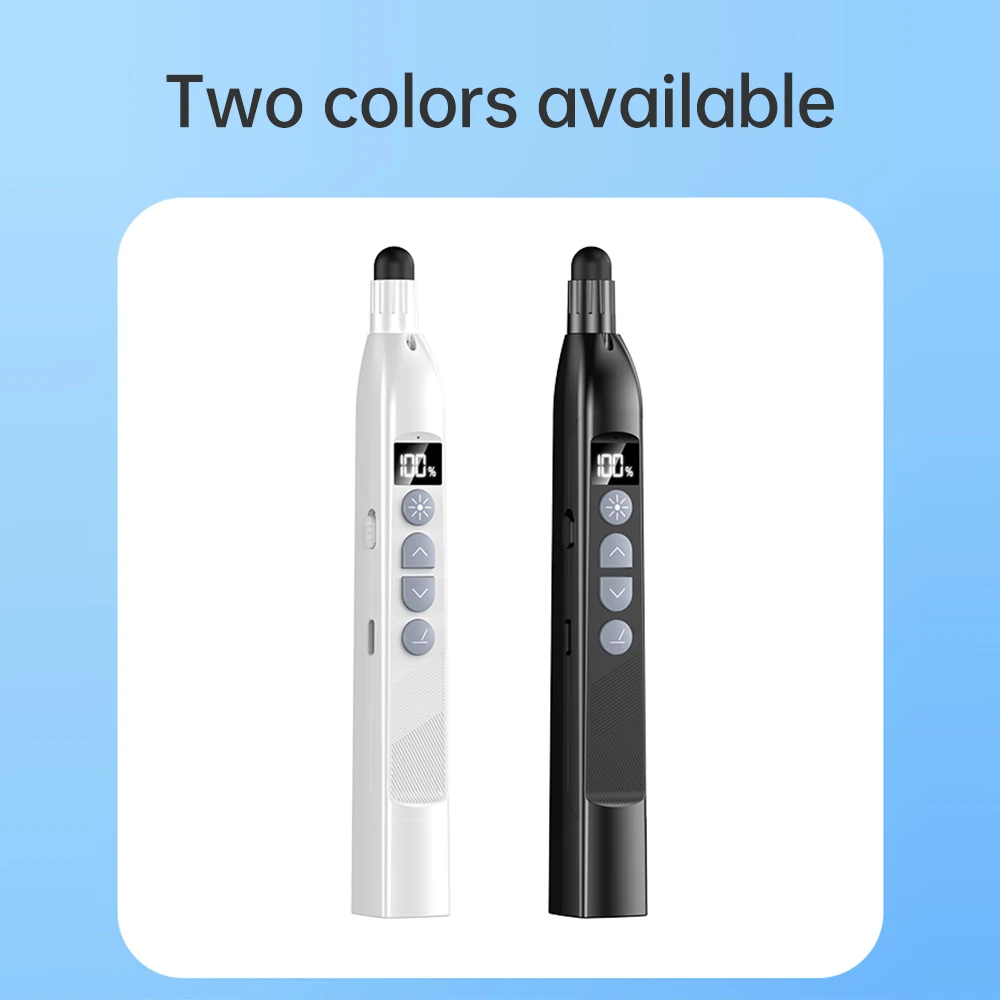 Wireless Laser Presentation Pointer with Telescopic Stick Stylus Pen for Touchscreen RF2.4G Remote Control Clicker Pen