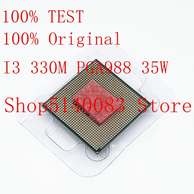 1 قطعة الأصلي كور i3 330 متر 2.1 جيجا هرتز i3-330M ثنائي النواة المعالج PGA988 المحمول CPU المحمول