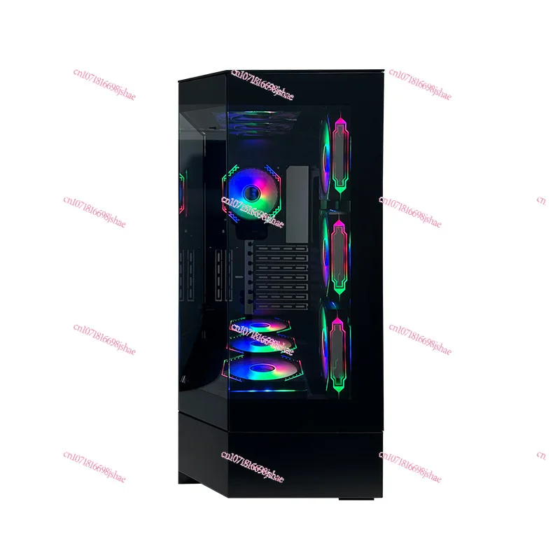 PRO Sea View Room Large Chassis Panoramic Glass Side Transparent E-sports Game Chassis 360 Water Cooling E-AXT