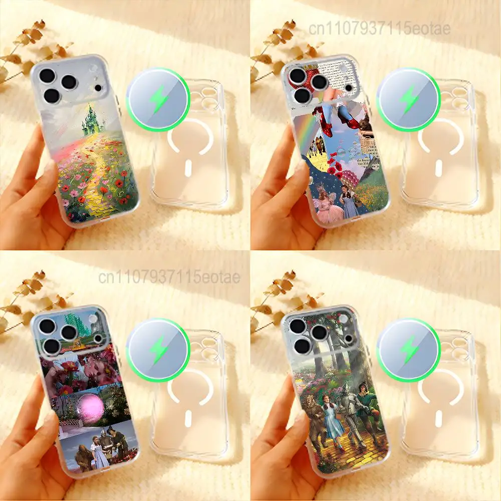 

Movie W-Wizard of O-Oz Frosted Clear Magnetic Case for iPhone 17,16,15,14,13,12,11 Pro,Max,Plus,Mini,Air,E