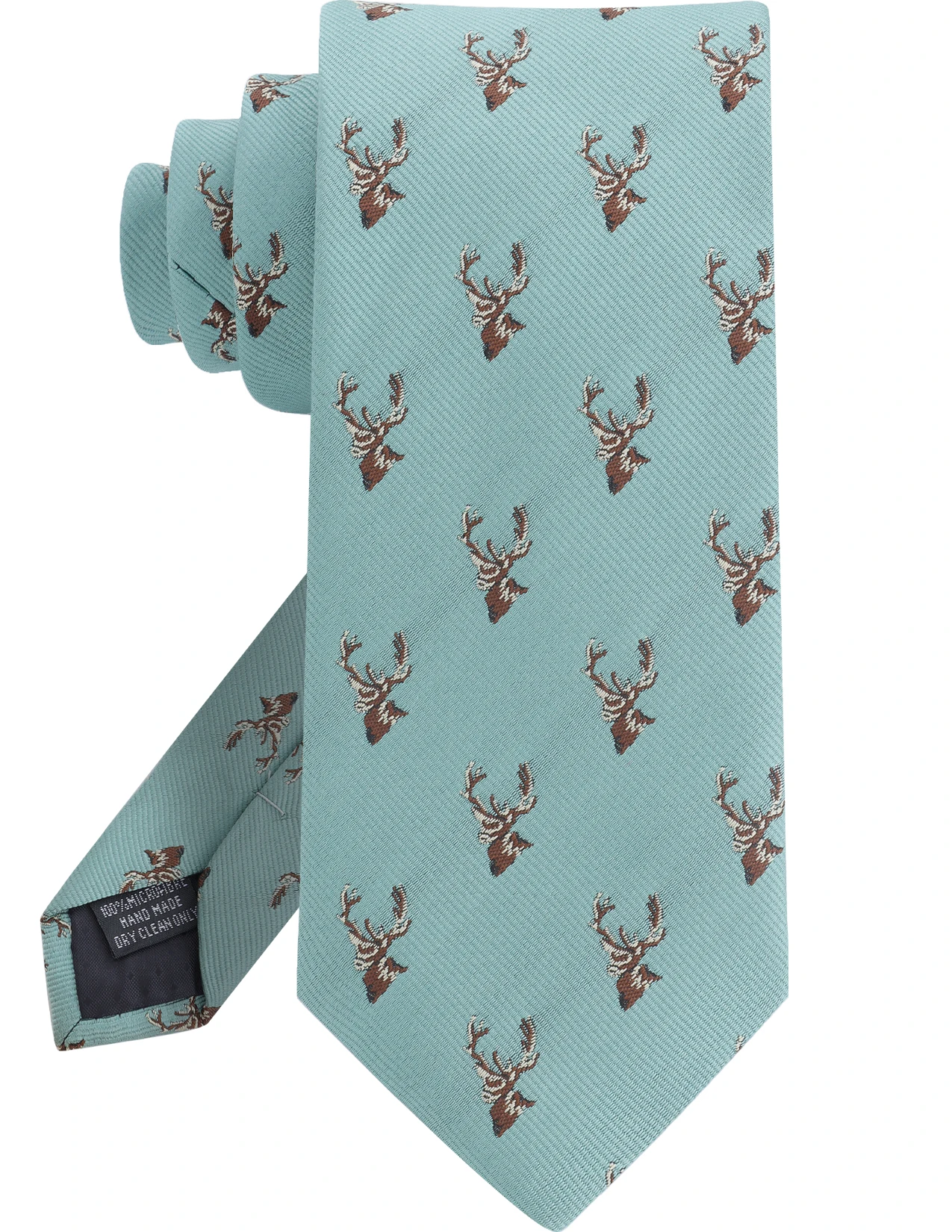 Cravate de noël pour hommes, motif tête de cerf, cadeau de noël festif, cravate Jacquard en microfibre à 1200 aiguilles pour fête de vacances
