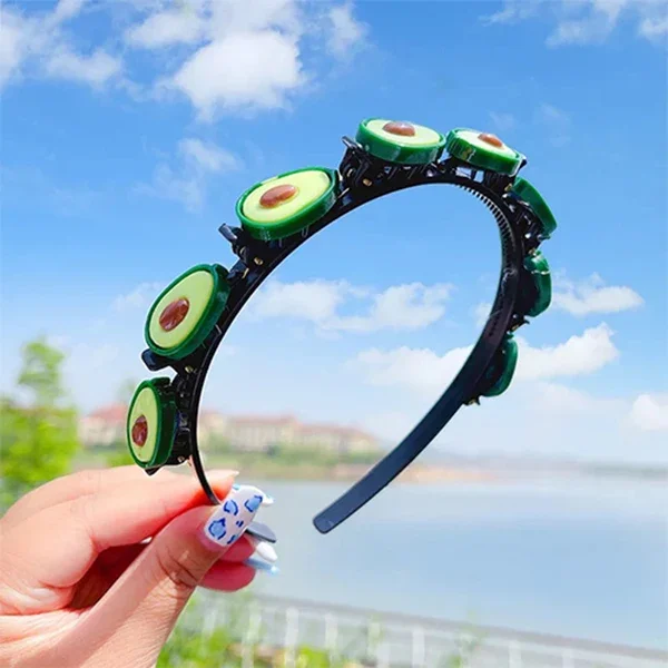 New Girls Sweet Princess Hairstyle Hairpin Children Cute Colors Cartoon Girl Lovely Flower Strawberry Love Bow Star Hair Hoop