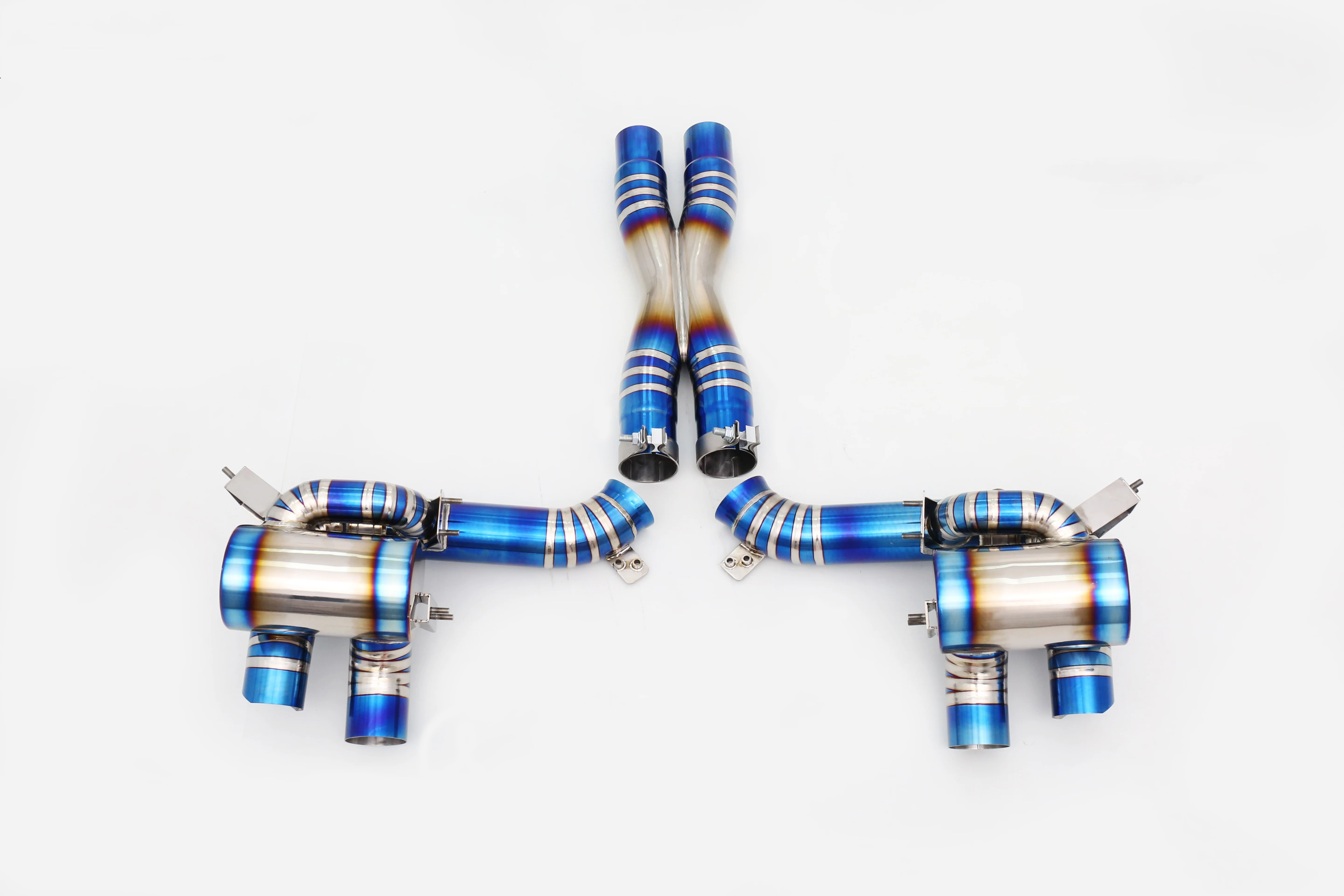 Premium Custom 304 Stainless Steel/Titanium Valved Exhaust System Designed Specifically for 6.5 V12 Exhaust Pipes