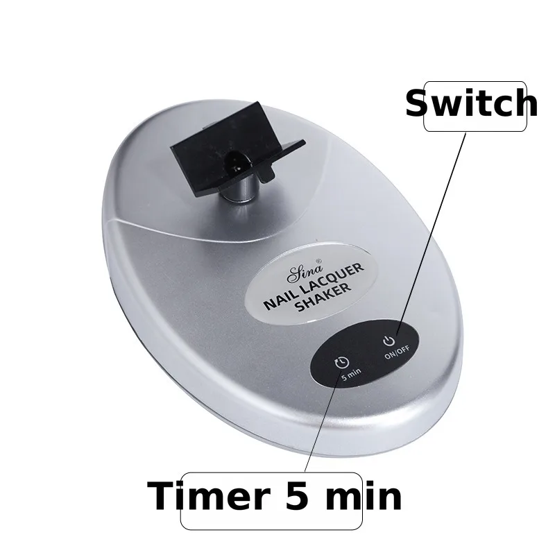 Timable Tattoo Pigment Mixer Oscillator Nail Polish Gel Shaking Machine Manicure Tattoo Color Liquid Homogenizing Tool Vessel