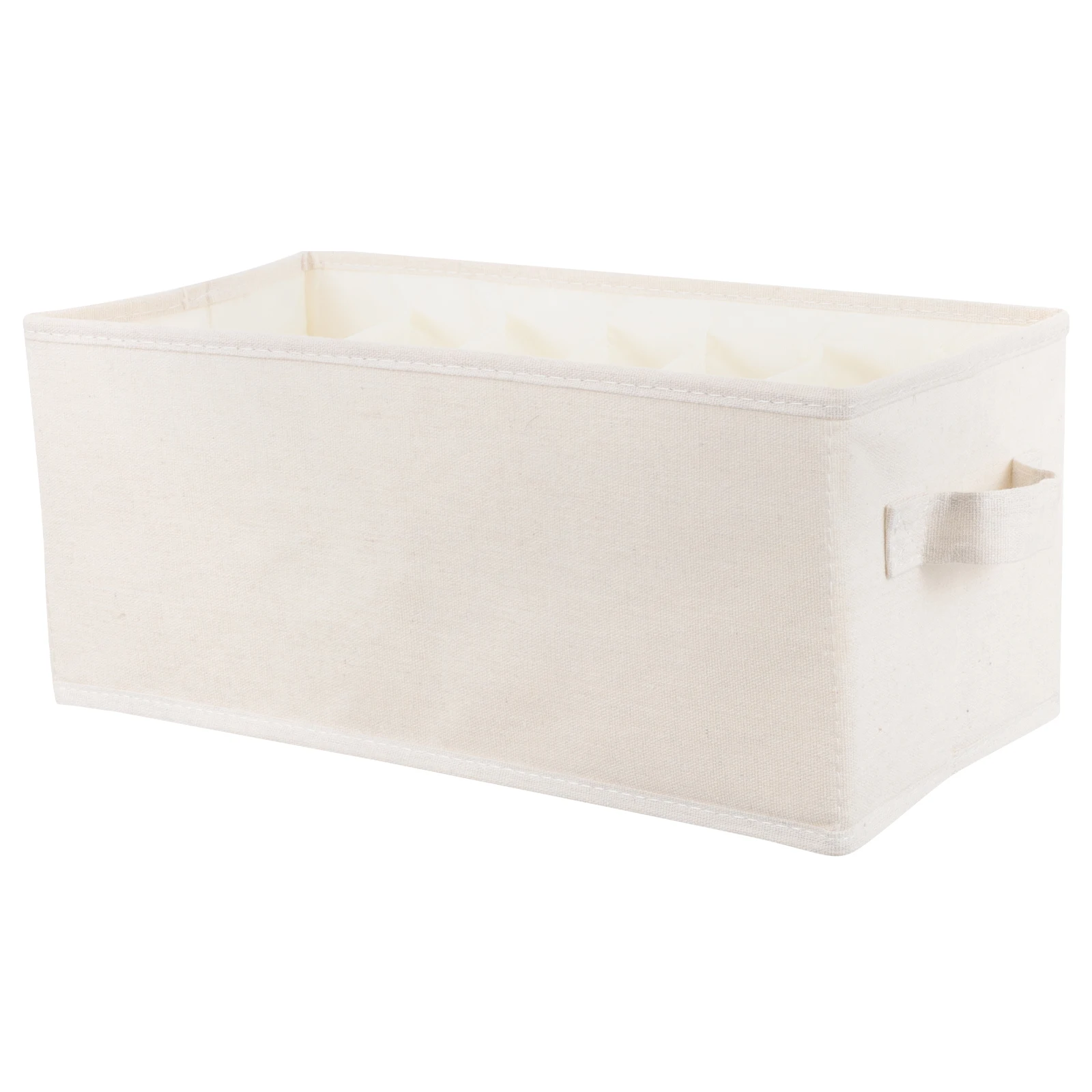 

Clothes Organizer Storage Box Wardrobe Daily Multi-Grid Folded Drawer T Shirt Scarf Shelf Linen Cotton Container