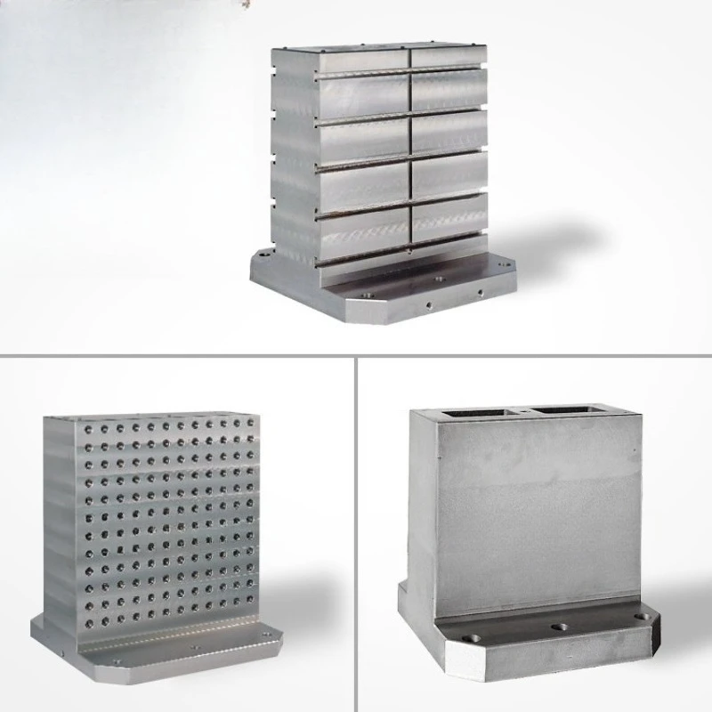 Horizontal MC base CNC tooling multi-hole T-groove assisted height increase positioning cast iron square box