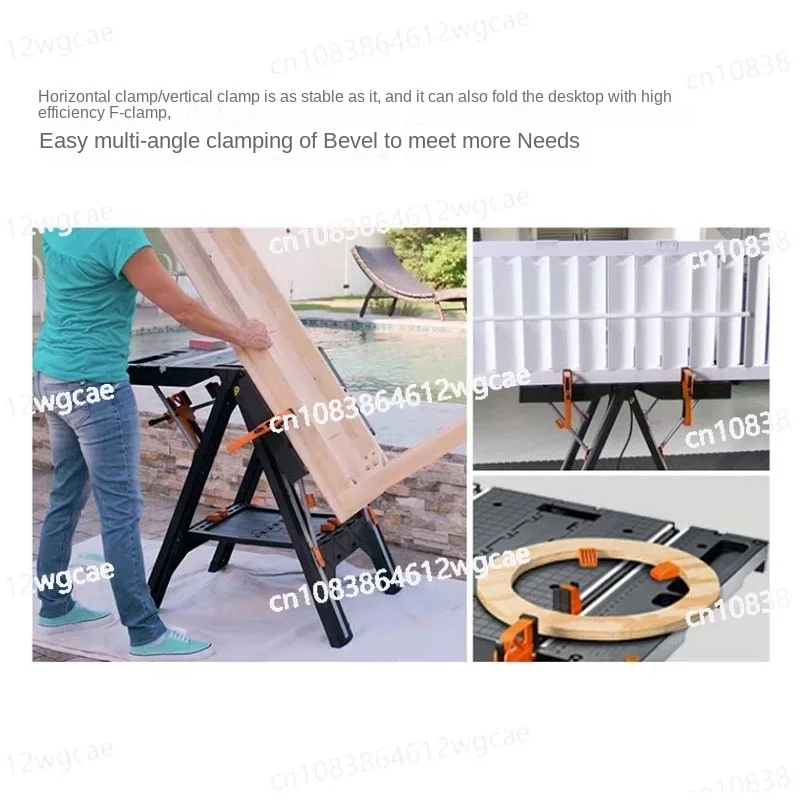 NEW Load 135KG Multifunctional Folding Woodworking Workbench DIY Workbench Portable Tool Table Strong Clamping Force Tools