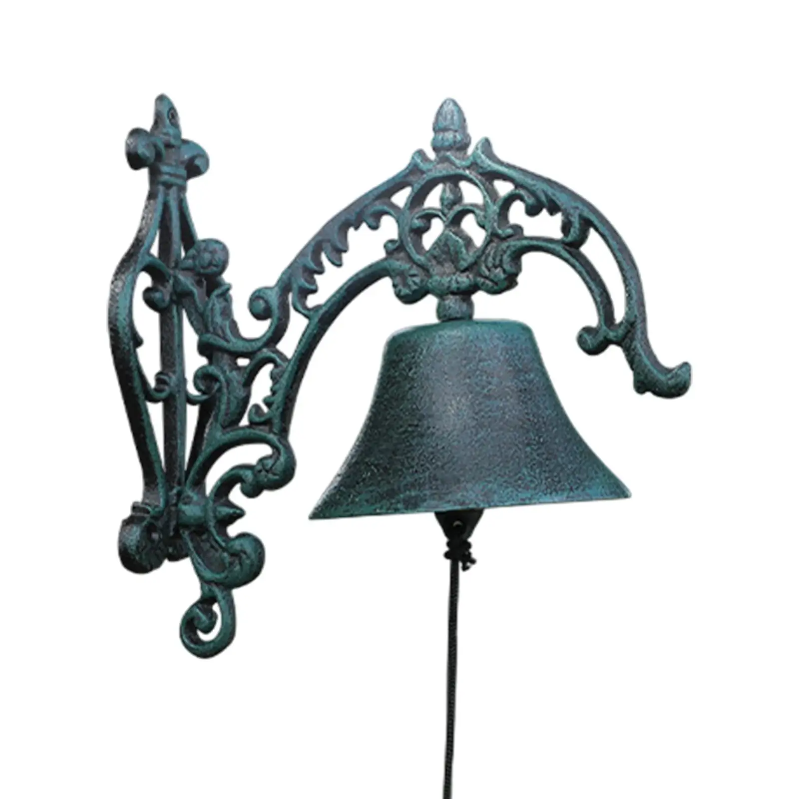 Farmhouse Dinner Bell Hand Bell Hanging Decor Vintage Cast Gate