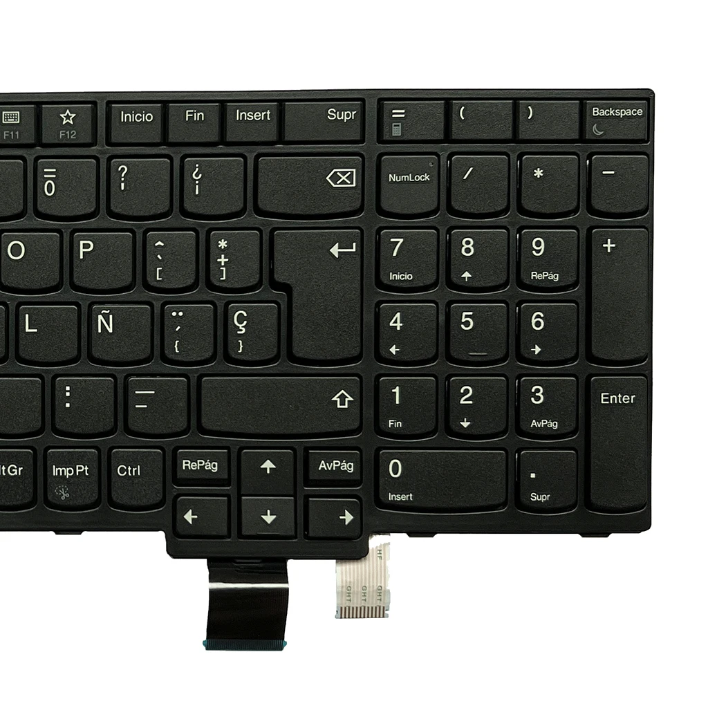 Imagem -05 - Teclado Espanhol T570 para Lenovo Thinkpad T570 P51s T580 P52s 01en928 79m01ht Sn20mo7806 sp Retroiluminado