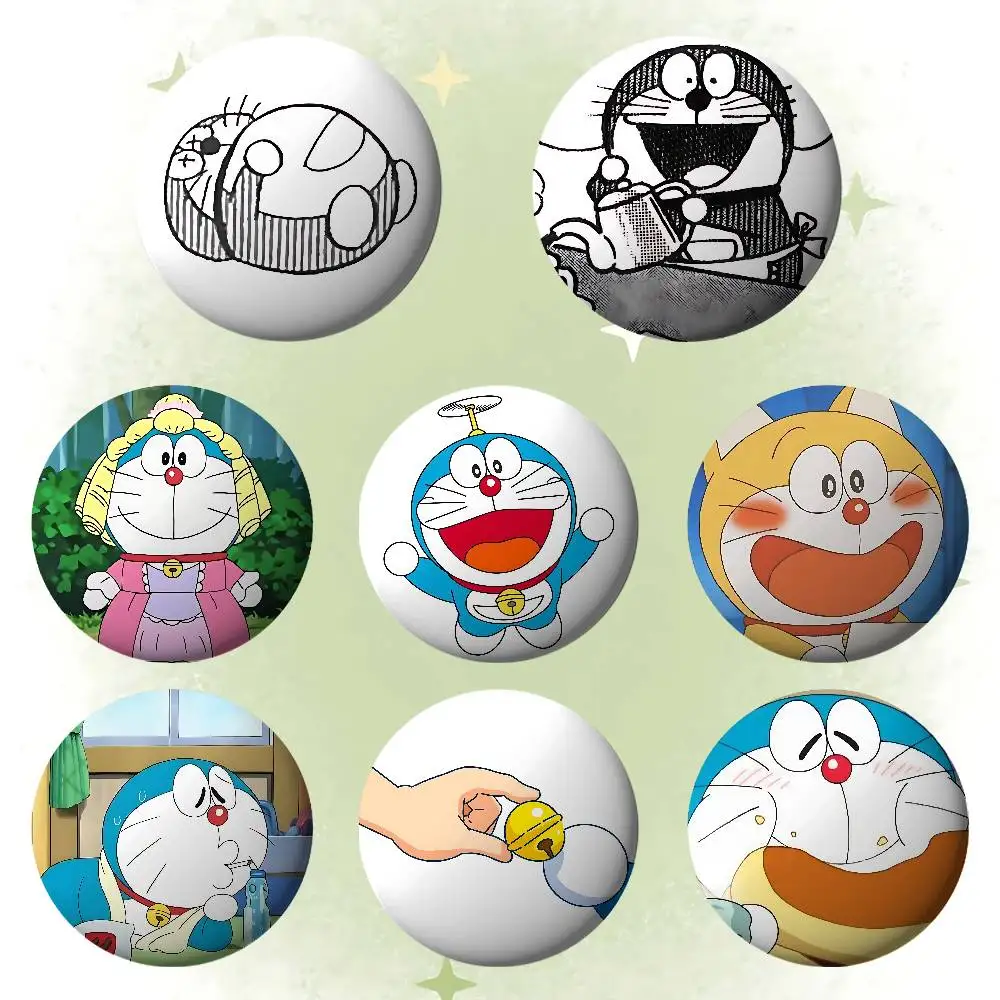 Cute D-Doraemons Badges Tinplate Soft Button Pin Brooch Metal Badge Custom Jewelry Accessories Hat Bag Lapel