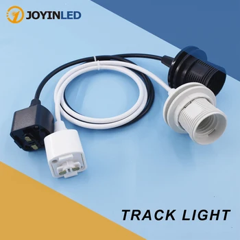 أضواء المسارات قضيب ألومنيوم المسار مصباح معلق E27 مصباح إضاءة المطبخ لوفت غرفة الطعام مطعم مصباح LED لمبات قلادة مصباح