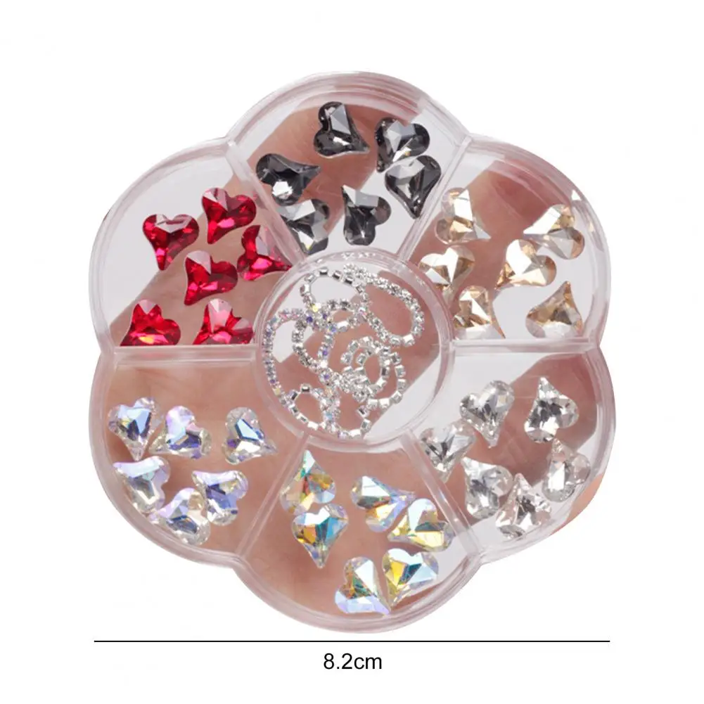 1 Box Nail Ornament Beautiful Mini Nail Art Decor 3D Manicure Five-petal Flower Bear Lollipop Decoration Beauty Supply