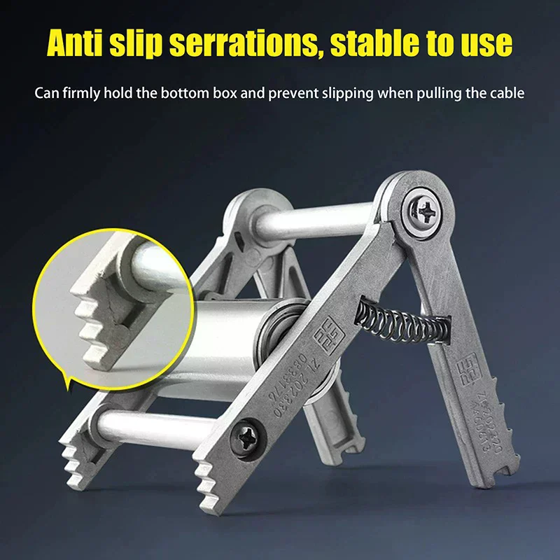 Heavy Duty 86/118 Bottom Boxes Wire Threading Aid Adjustable Electrician Pulley Cable Puller Tool