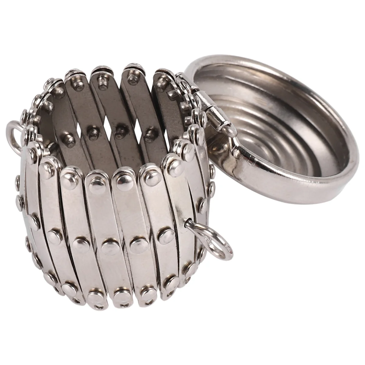 

New Round Finish Bags Hardware Purse Frame Parts Pen Bag Clutch Frame Clasp Coin Cylinder Purse Accessories(Silver)