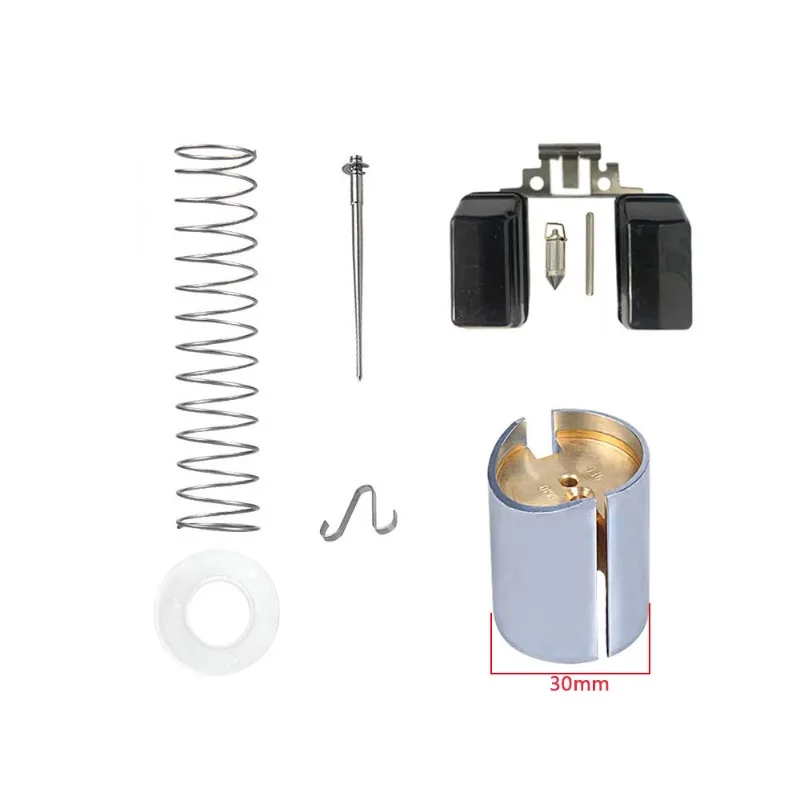 For PE28 PE30 Motorcycle Carburetor Repair Kit Throttle Valve Jet Needle Float