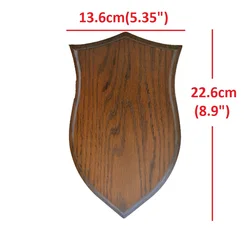 Deer Trophy Shield Roe Solid Oak Trophy Plate Wooden Shields for Deer Trophies Plaque Antler Mount Shield Plaque