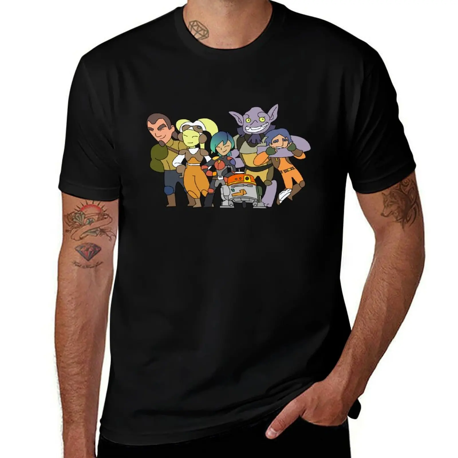 Phoenix Squadron Ghost Crew T-Shirt Basic Short Sleeve T-Shirt for Men