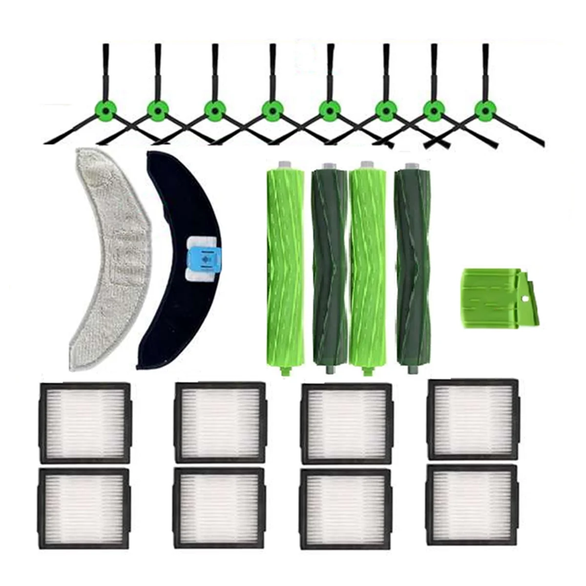 

B53CC For Combo 10 Max / J9 J7+/Plus Robot Vacuum Main Side Brush HEPA Filter Mop Dust Bag Pad