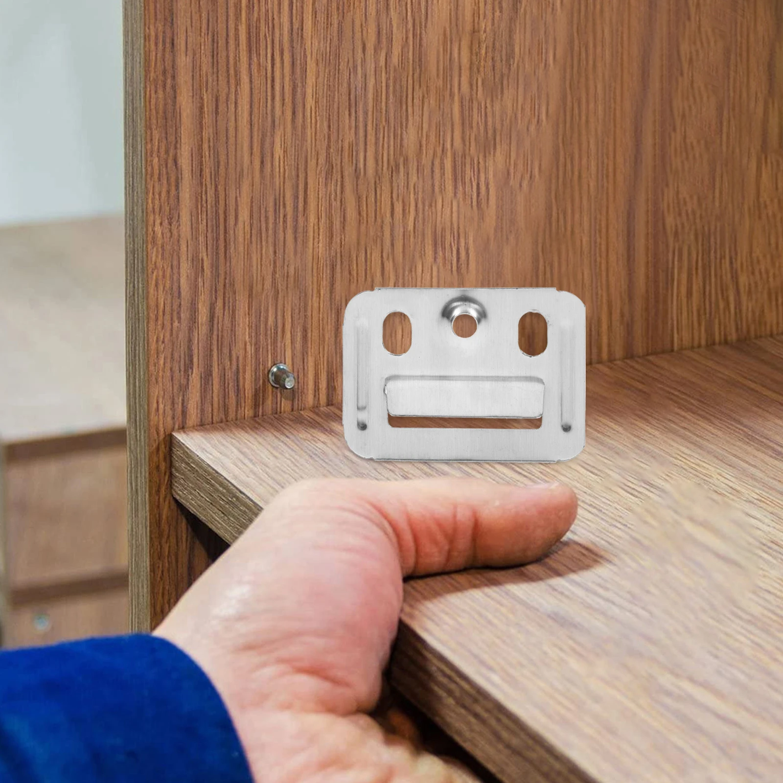 

100pcs Stainless Steel Quick Loading Plate Accessories 43x32 Countersunk Screw Durable Wall Panel Buckle Fixing Clamp Hardware