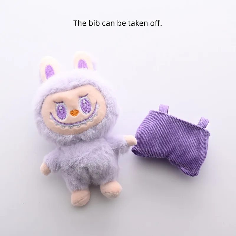 New Hot Bretelle Labubu Peluche Bambola Giocattoli Mostro Macarons Ciondolo Labubu Portachiavi Ragazze Borsa/Zaino Ciondolo Decorazione Regali