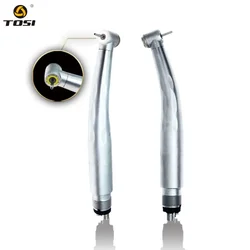 TOSI 5 LED High Speed Handpiece Dental Turbine With Circular Backlight 2/4 Hole Push Button 5 Water Spray Dentisty Turbine Pen