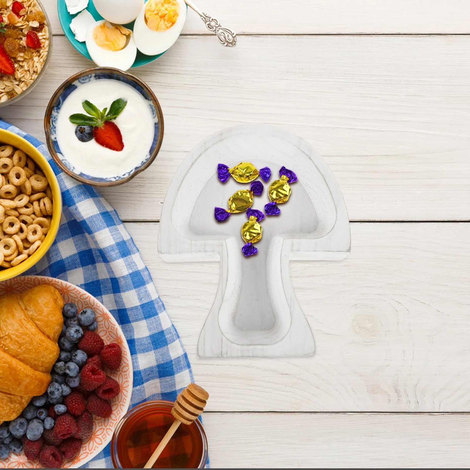 Деревянный лоток для закусок, сервировка для вечеринок, орехи и фрукты