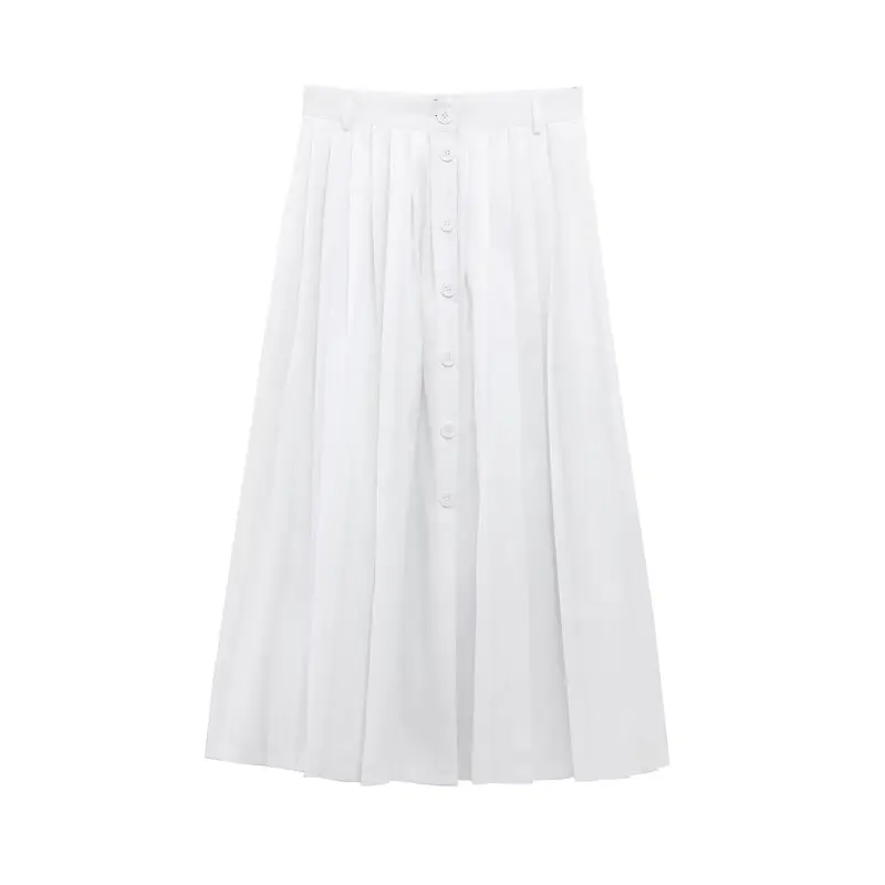 

Весна 202, женская модная юбка-миди с поясом, универсальная плиссированная длинная юбка со средней талией, универсальная юбка-миди с поясом, новое поступление