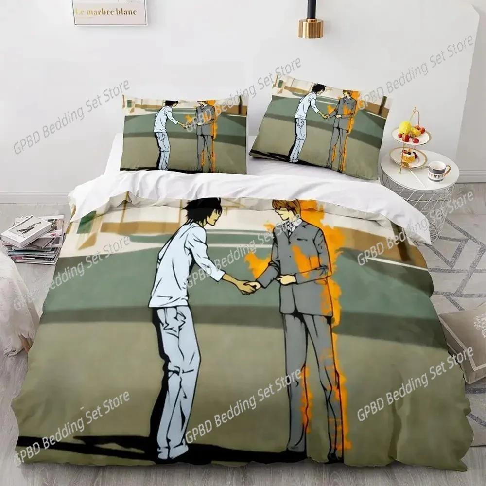 Death Note Bedding Set Single Twin Full Queen King Size Bed Set Adult Kids Bedroom Duvet cover Sets 3D Print Anime Death Note