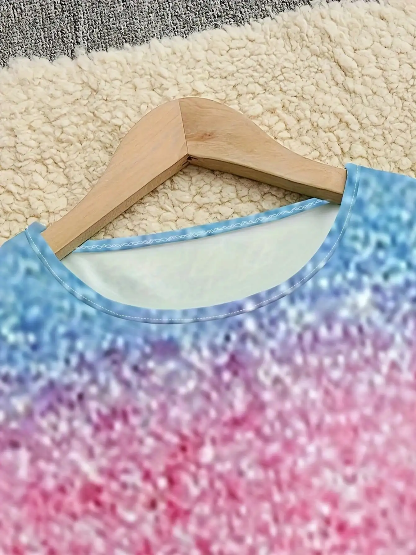 Mädchen-Einhorn-Cartoon-Kleid, kurzärmelig, sommerlich, lässig, Rundhalsausschnitt, 3D-gedruckt, geeignet für Teenager-Mädchen als Prinzessinnenkleid – Detail 10