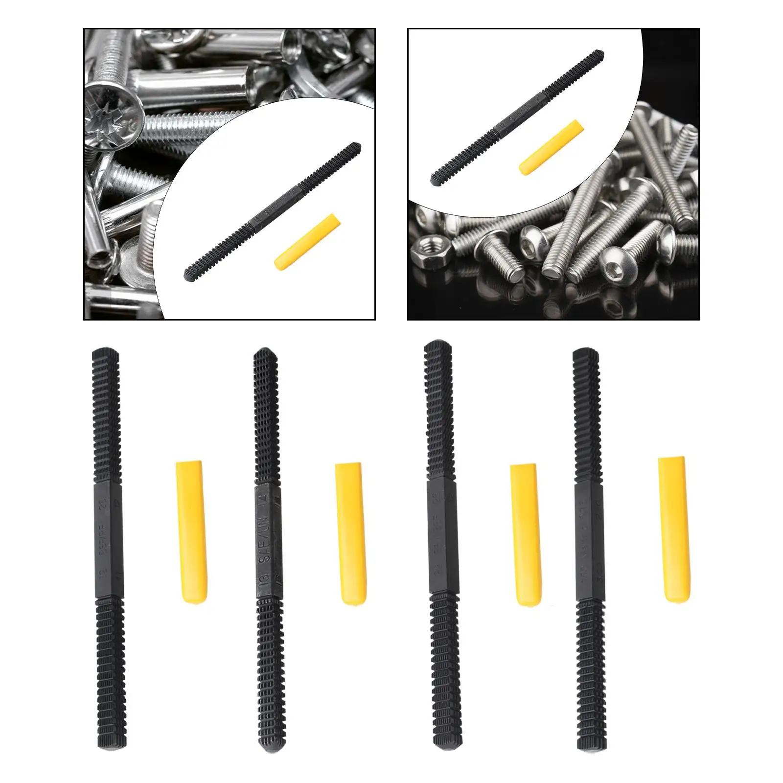Imagem -04 - Thread Repair Tool For Studs Metal Restorer File Easy Carry Resistente ao Desgaste Hardware Faça Você Mesmo Hand Tools Resistente Peças de Reparo