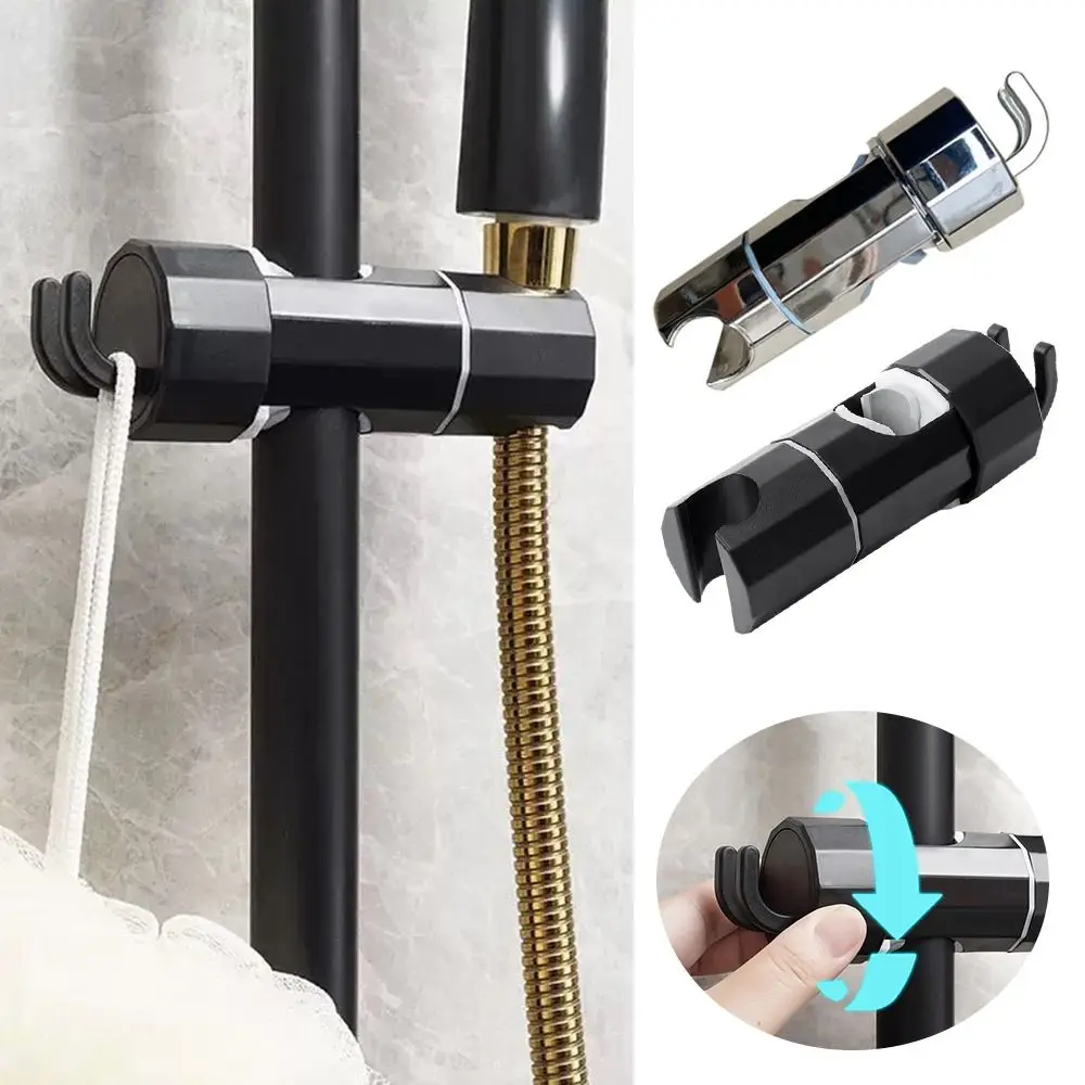 

Bathroom Accessories Adjustable Shower Head Holder ABS 360 Rotation Hook Design Shower Stand Clamp Shower Head Support Men Women