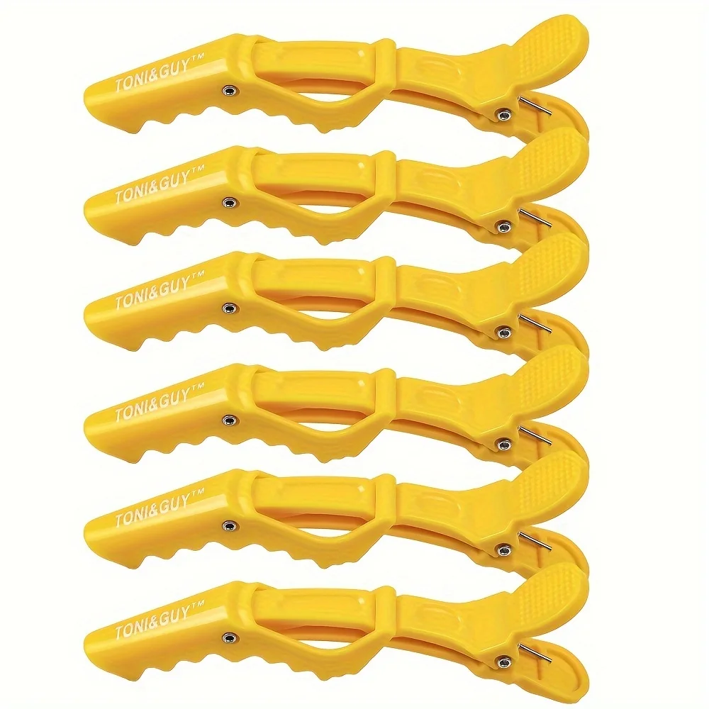 6Pcs Hairdressing Supplies Crocodile Hair Clip Styling Duckbill Clips Sectioning Clips Professional Hairdresser Duckbill