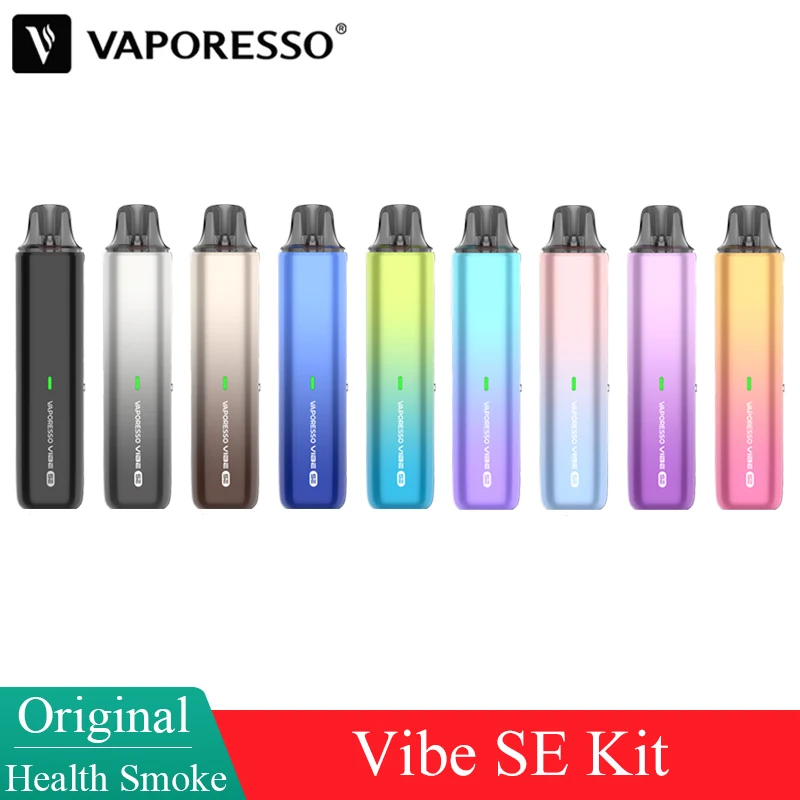 طقم Vaporesso Vibe SE الأصلي بطارية 1100 مللي أمبير في الساعة وسلسلة Vibe 4.5 مللي 0.8Ω Dual Mesh Pod ECO Mode طقم السجائر الإلكترونية MTL Vape
