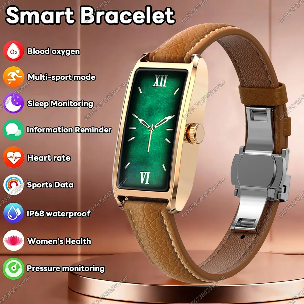 2026 New Fashion Women Men Smart Watch Sport Mode Fitness Tracker Heart Rate Health Monitoring Waterproof Smart Bracelet Ladies