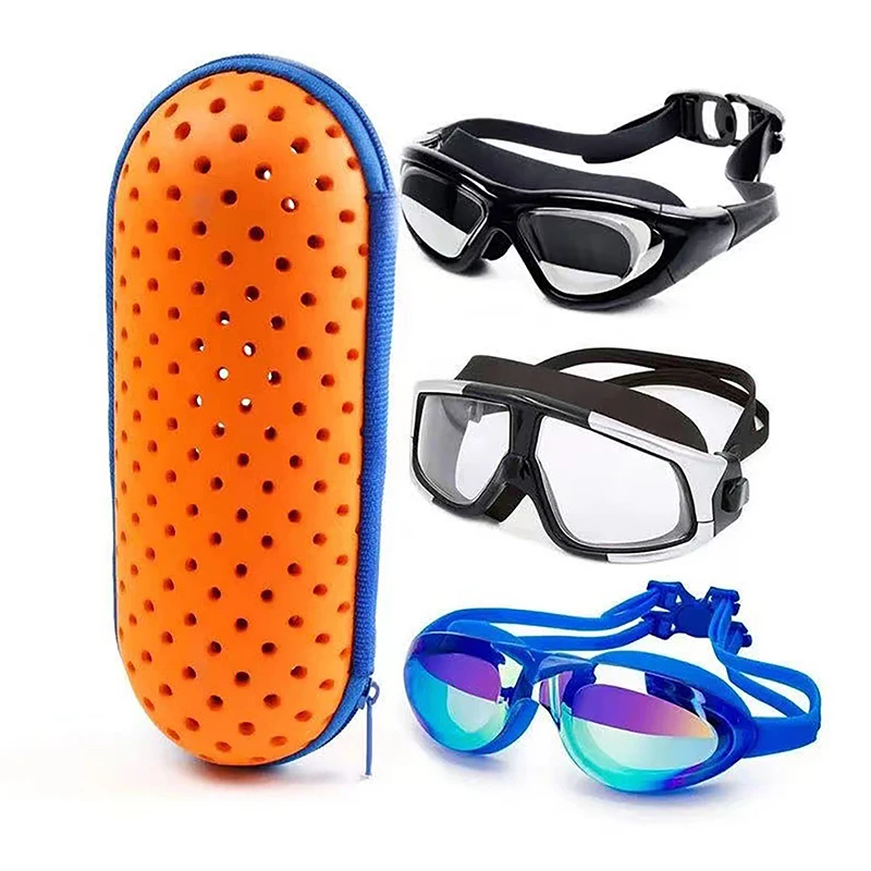 1PC New EVA Swimming Goggles Storage Box Glasses Bag Soft Glasses Box Breathable Sunglasses Bag Reading Eyewear Case Students