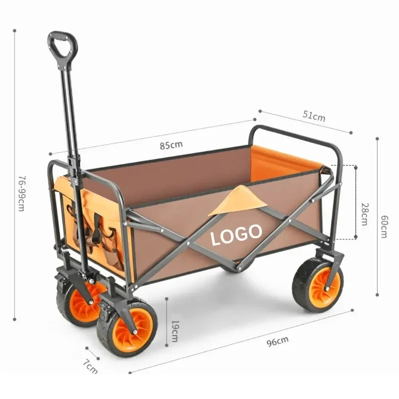 Outdoor Picnic Folding Beach  Camping Garden Trail Foldable Collapsible Wagon Utility Trolley