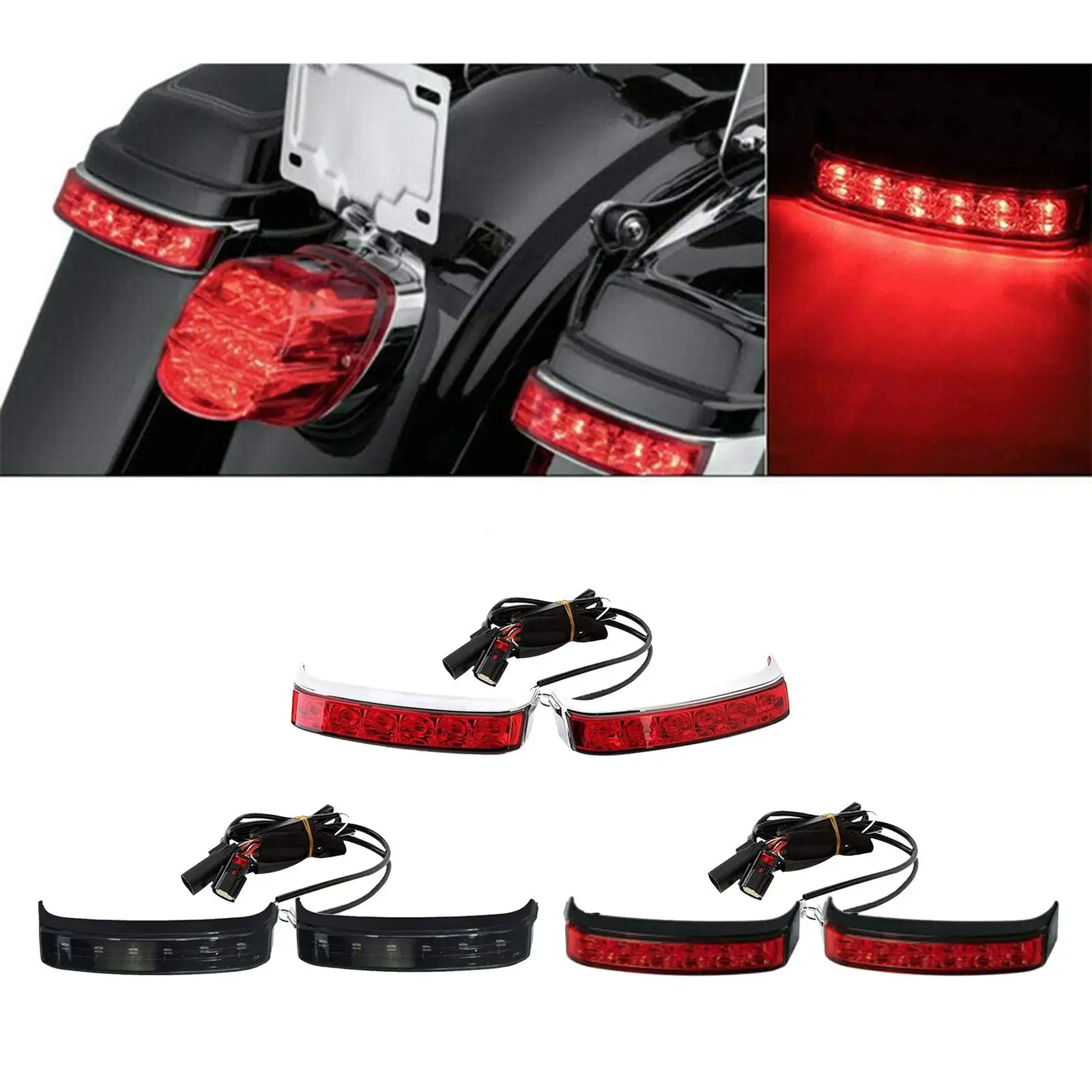

Saddlebag Tail Run Light Lamp Compatible with for Glide 14-18 Replace