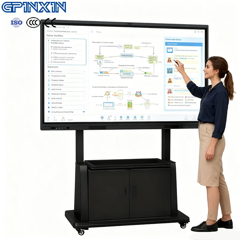 55 65 85 86 Inch Smart Board With Whiteboard Software 75 Inch Interactive Touch Screen For School Teaching And Remote Learning