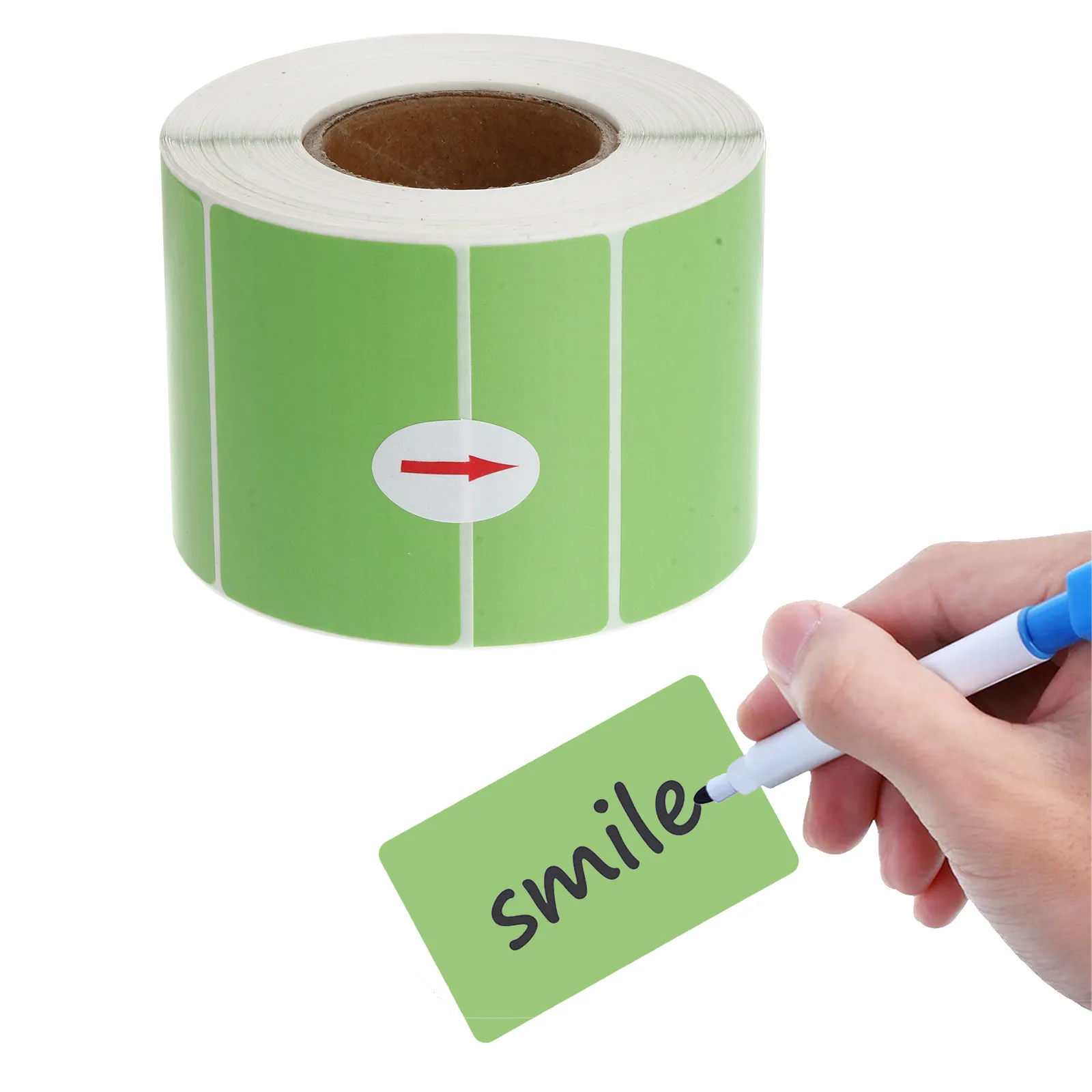 Thermal Labels 60x40mm Writable Blank Stickers Waterproof Oil Resistant Paper for Milk Tea Shops One Roll