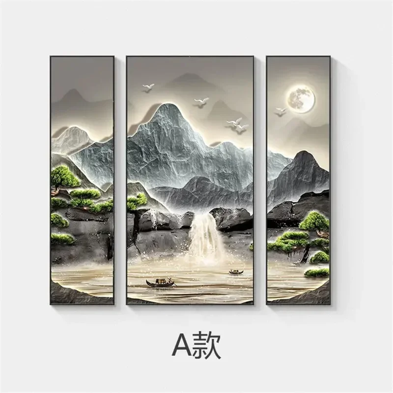 

Living room running water makes money hanging paintings, hall atmospheric landscape decoration paintings