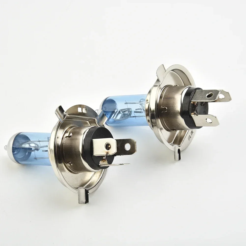 2x سيارة زينون الغاز الهالوجين العلوي كشافات المصابيح الكهربي H4 100 واط 4500KBlue قذيفة اكسسوارات السيارات أضواء النهار الجري