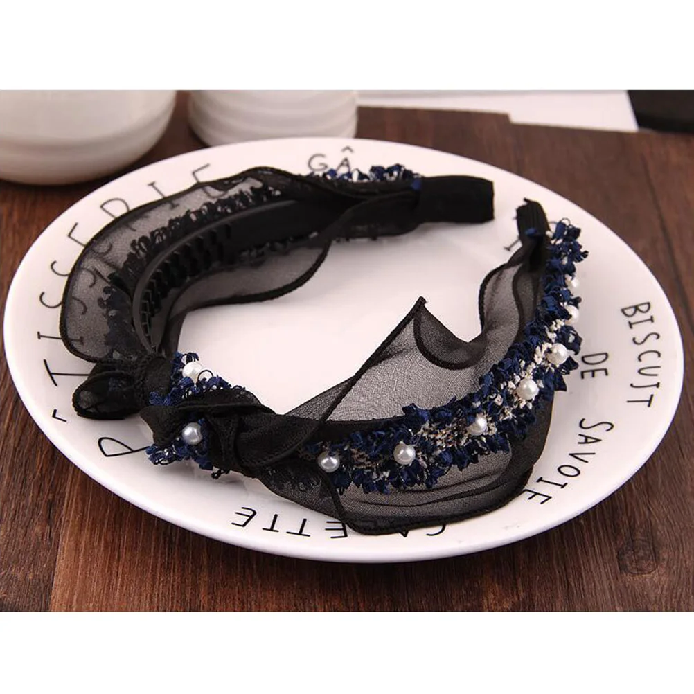 3 szt. Koronkowa opaska na głowę, luksusowa szeroka obręcz do włosów na imprezy, cosplay, maskarady, występy sceniczne, modna ozdoba na głowę