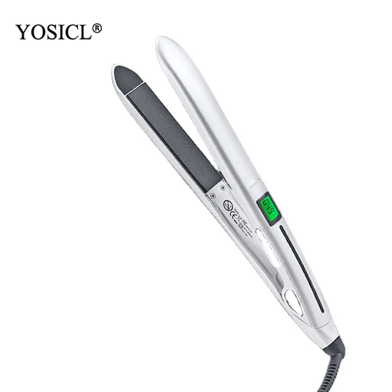 

Ceramic-Tourmaline Floating Plates for Hair Straightening and Curling, LED Display and Temperature 140°C - 230°C