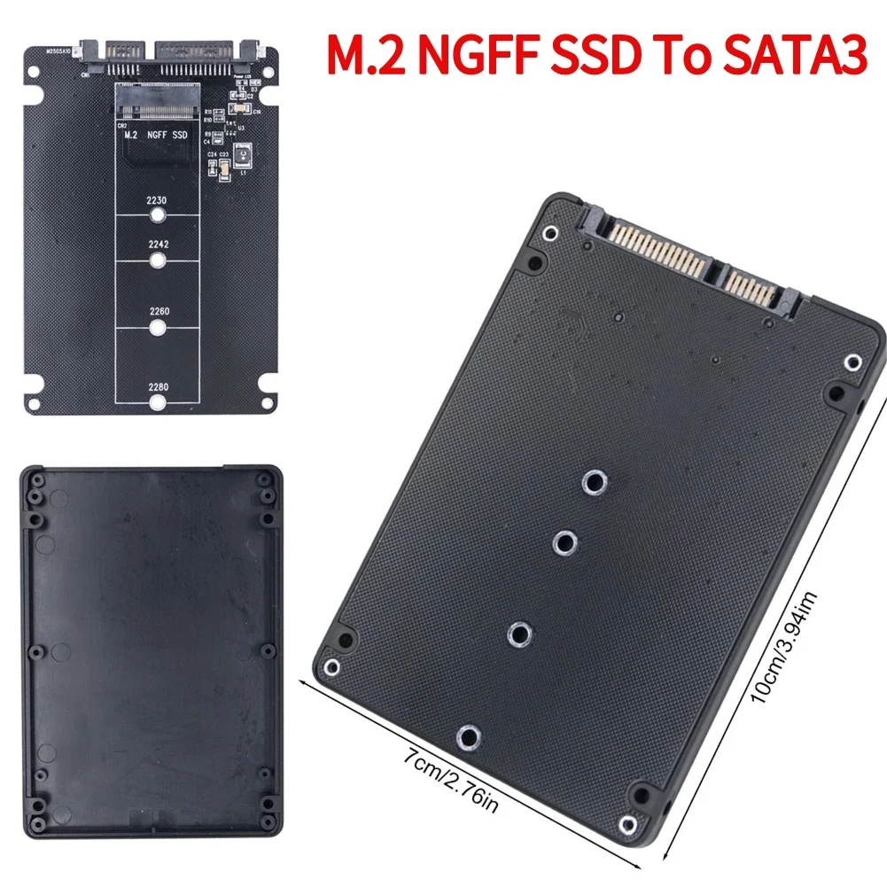 SATA3.0 6Gbps M.2 NGFF SSD To SATA3 Adapter Card M2 NGFF SSD To SATA3.0 External Hard Drive Box Hard Disk Adapter Board for PC