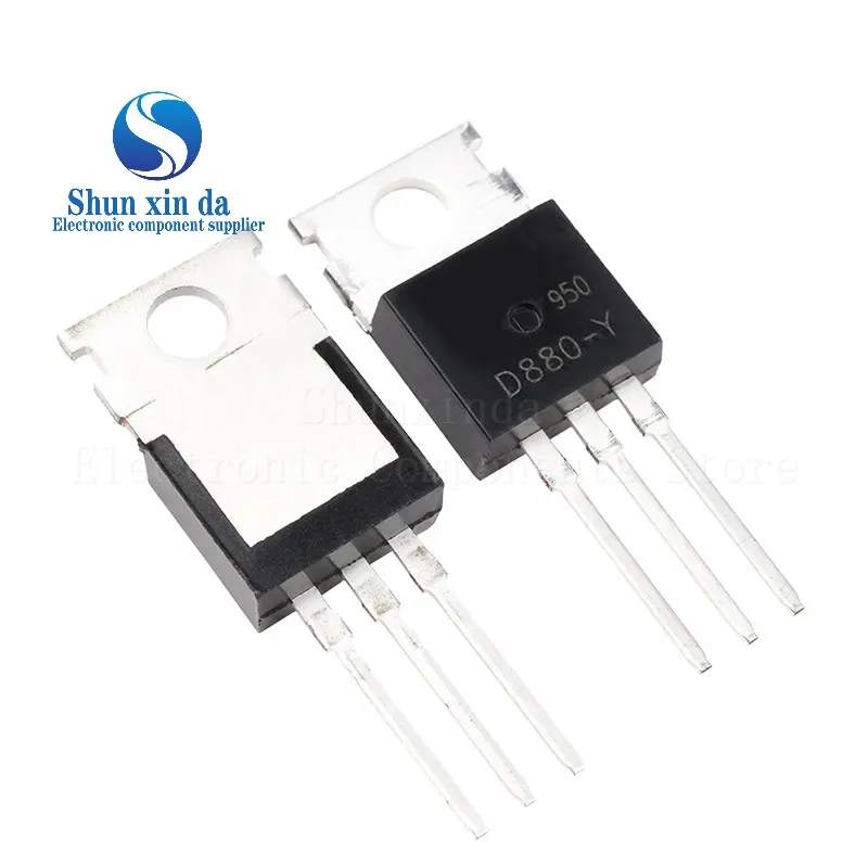 10PCS KSD880 KSB834 D880 B834 D880-Y B834-Y 2SD880 2SB834 TO-220 NPN PNP 60V 3A DIP Transistors Low Frequency Power Amplifier