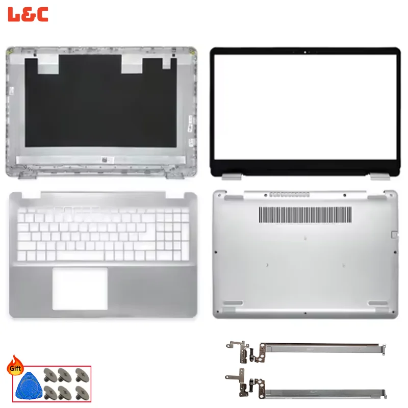Laptop Parts For Inspiron 15 5000 5584 P85F Rear Lid Housing LCD Back Cover Front Bezel Hinge Palmrest Bottom Case Replace Shell