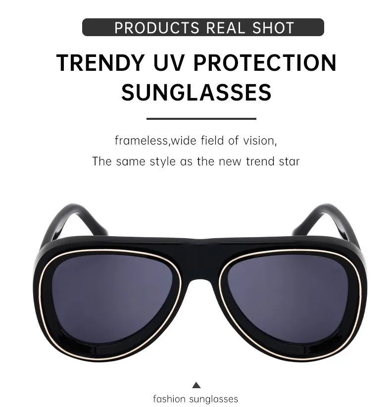 Ovale Rahmen Punk Sonnenbrille Männer 2024 Luxusmarke Designer Vintage Steampunk Sonnenbrille für männliche Schild Brille Brille uv400 – Detail 9